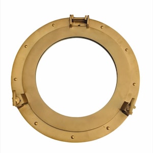 12&#39;&#39; Aluminum Mirror Pothole | Mirror | Nautical Aluminum Porthole | Wall Porthole | Mirror Porthole | Home Decor | Porthole Decor