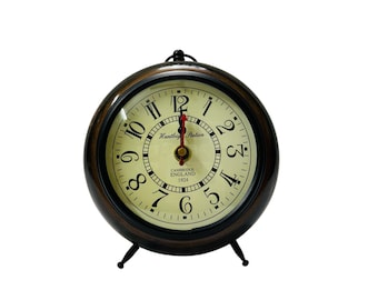 Desk Clock | Retro Table Clock | Huntley Station Cambridge 1924 Style | Nautical Look Home Decor