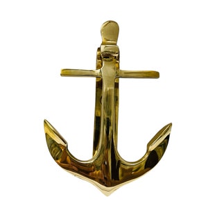 Anchor Door Knocker, Ship Brass Door Knocker, Door Accessories, Marine Coastal Door Knocker, Door Knocker For Housewarming, Best For Decor