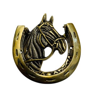 Horseshoe Door Knocker, Brass Horse Door Knocker, Housewarming Item, Door Bell, Farmhouse Door Knocker For Decor