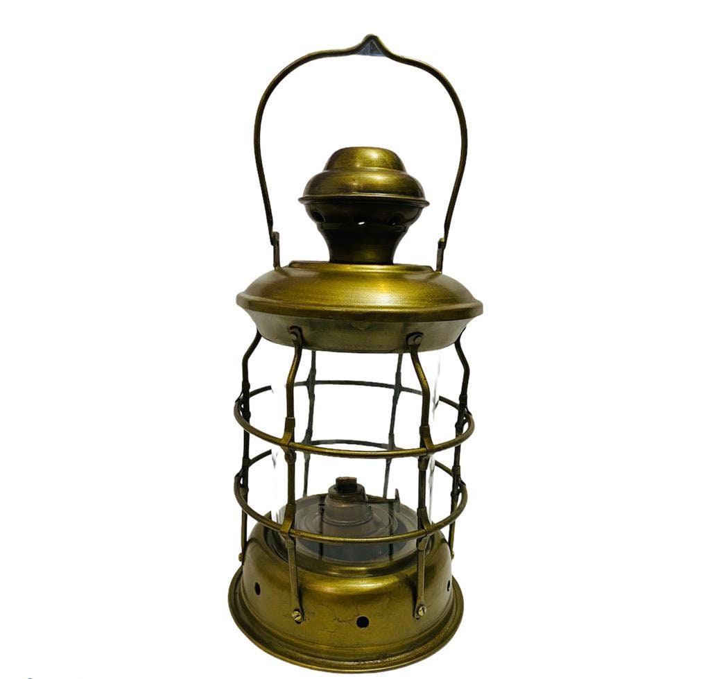Vintage Marine Brass Lantern Oil Lamp Nautical For Home Decorative Gift item 