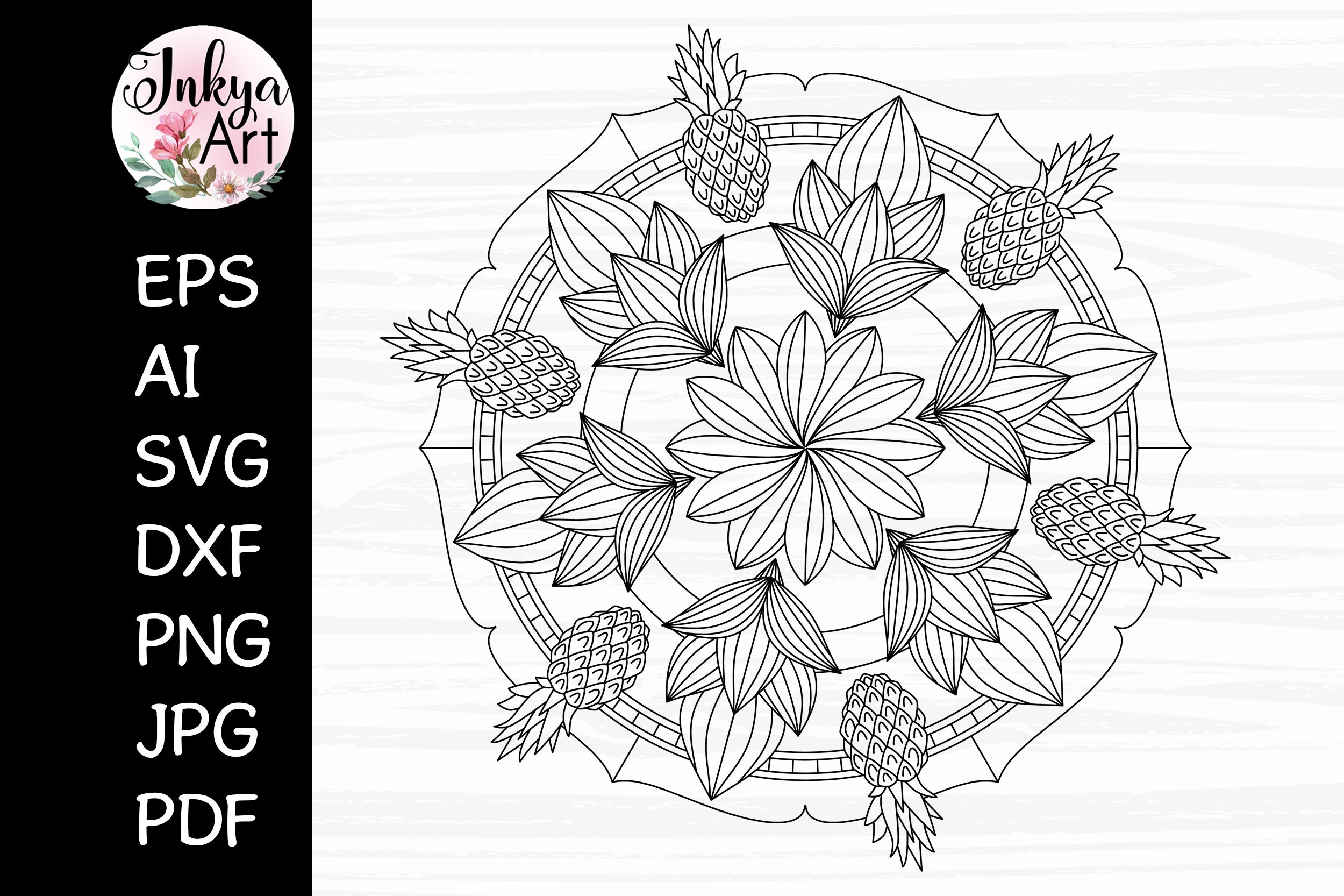 Free Free Mandala Pineapple Svg 35 SVG PNG EPS DXF File