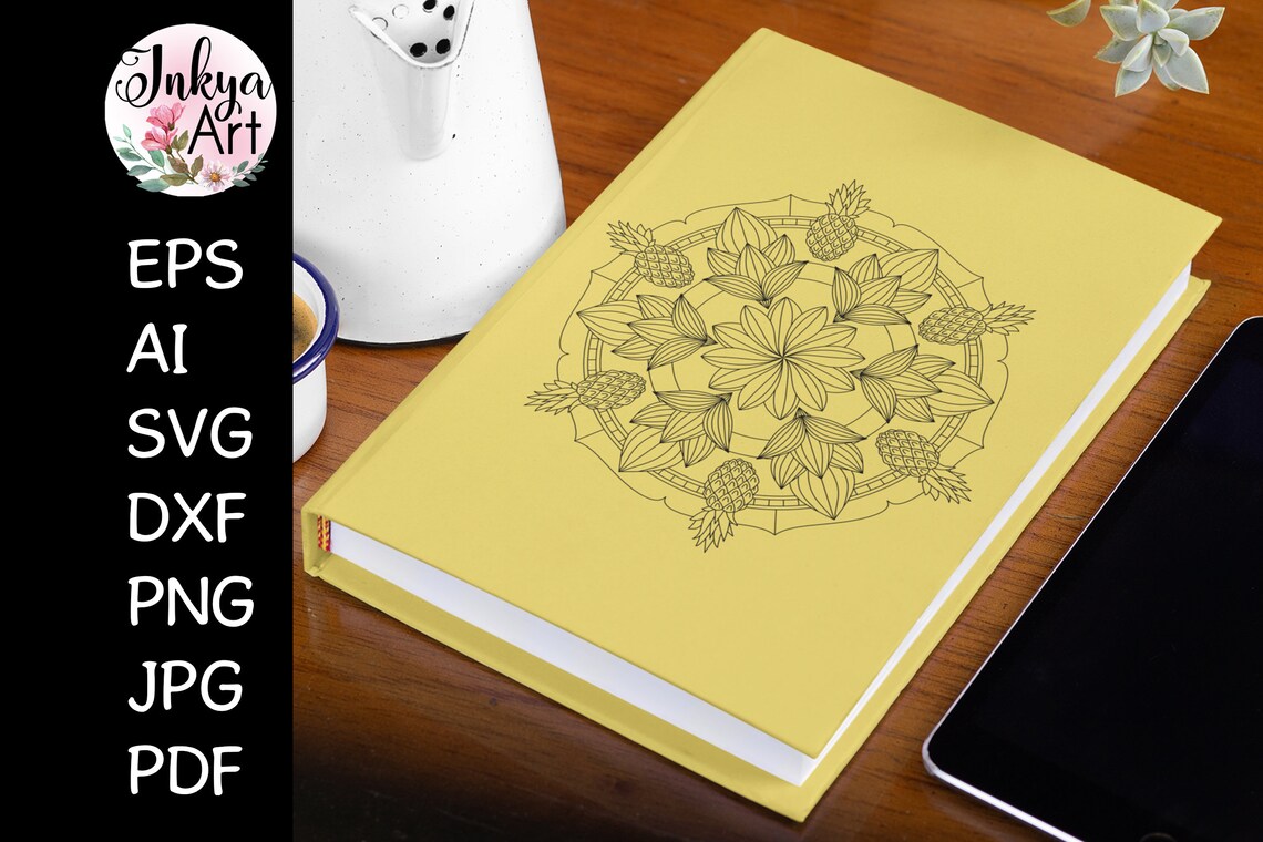 Download Pineapple Mandala SVG for Cricut Lotus Flower Mandala | Etsy