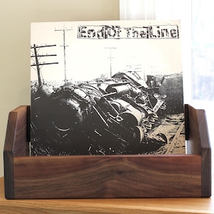Vinyl Record Box in hardwood - Sizes for 7, 10, or 12 inch records