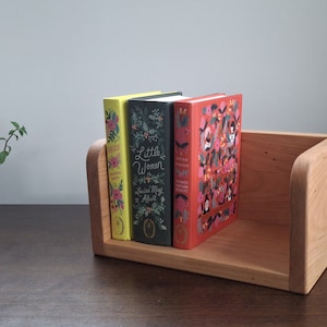 Desktop Bookshelf - Solid Hardwood - Eco Friendly Finish - Walnut - Cherry - Maple - Oak
