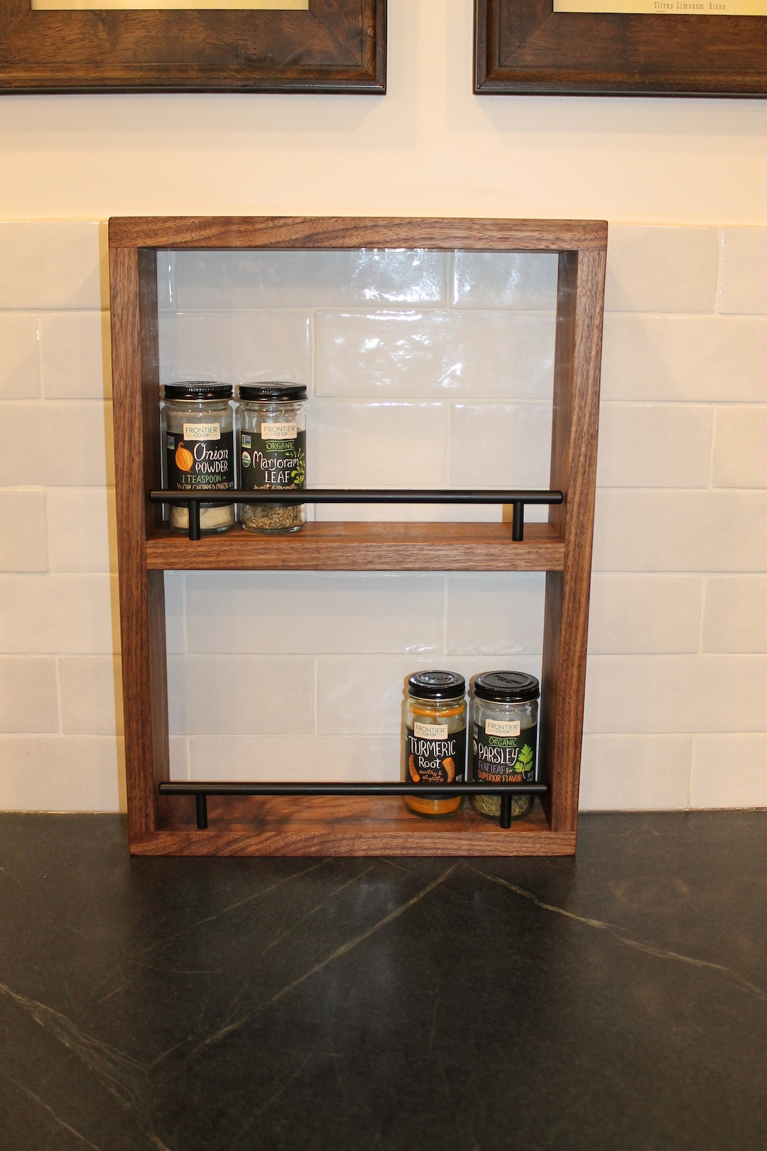 Hardwood Spice Essential Oil Supplement Rack Hardware - Etsy