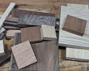 Walnut and other mixed hardwood cut off's for crafts.