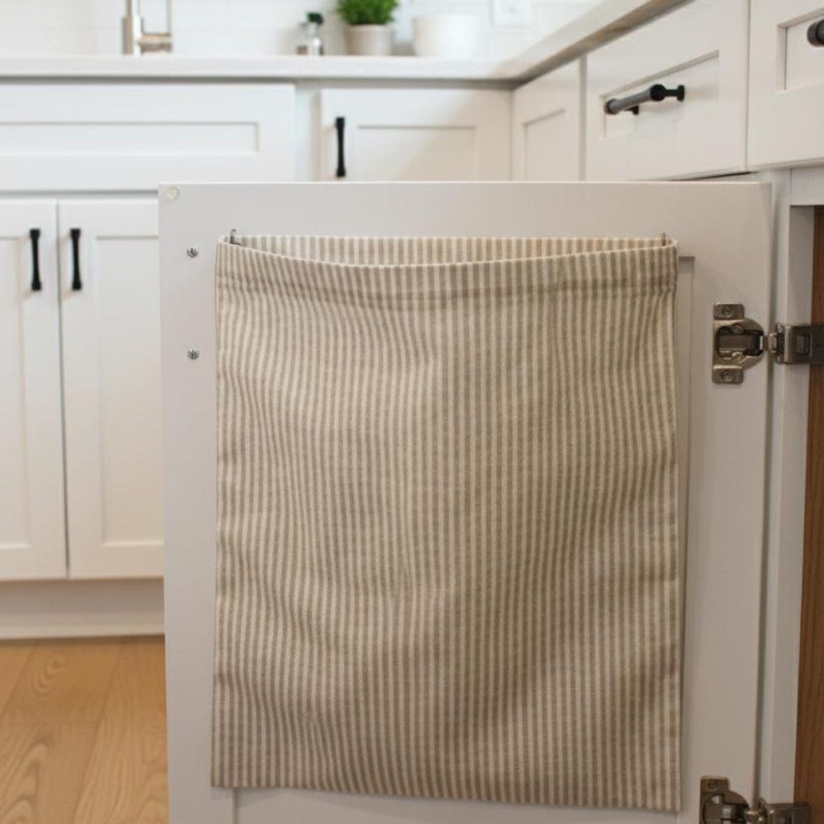 Handmade Woven Cotton Rag Bag: Kitchen, Bath, Laundry Storage - Etsy