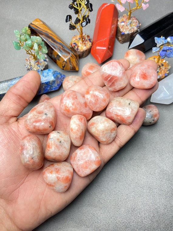 Sunstone Crystal Tumbled, Tumbled Crystals, Natural Tumbled