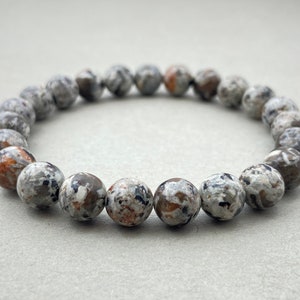 Pulseira de contas Yooperlite: Pulseira de cura com cristal de 8 mm