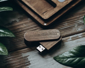Bruiloft USB-flashdrive | Gepersonaliseerde USB | Houten USB-stick | Gegraveerde usb | Aangepaste flashdrive | Houten flashdrive | Pendrive