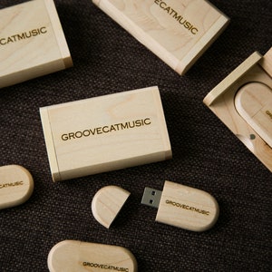 Personalized Wooden Wood USB Flash Drive Stick With Box Wedding Anniversary Christening Birthday Gift