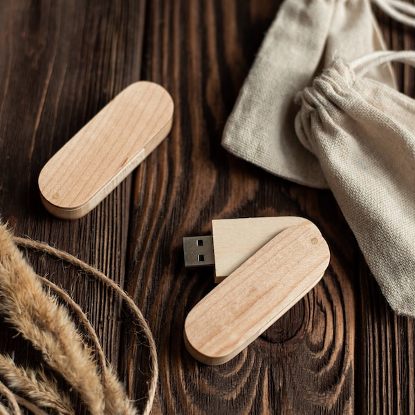 Hochzeits-USB, personalisierter USB-USB-Stick aus Holz, gravierter USB-Stick, personalisierter USB-Stick aus Holz, USB-Stick