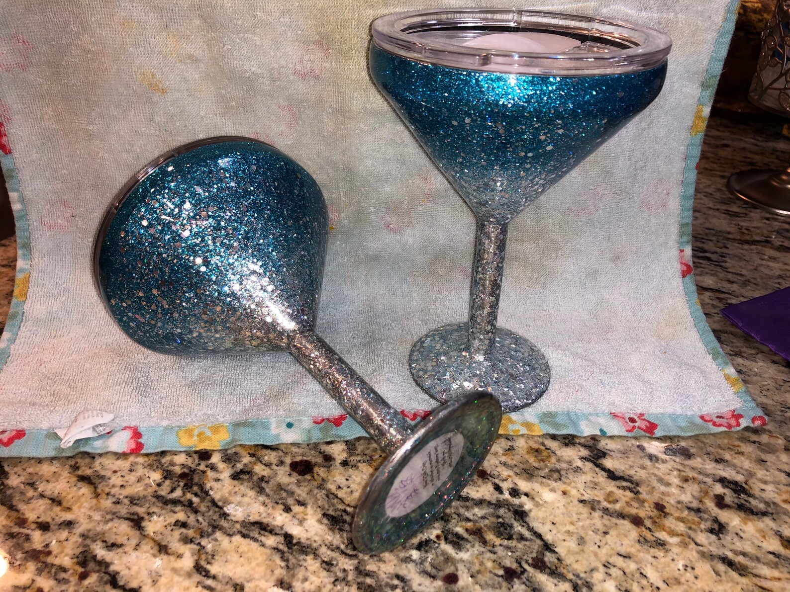 1 Martini Stainless Steel Glasses With Lid Etsy