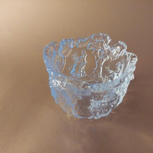 Kosta Boda Rhapsody Art Glass Bowl, Dancing Couple, Design Kjell Engman, Swedish Wedding Decor W4''xH3''(7.7cm x 10cm) image 6