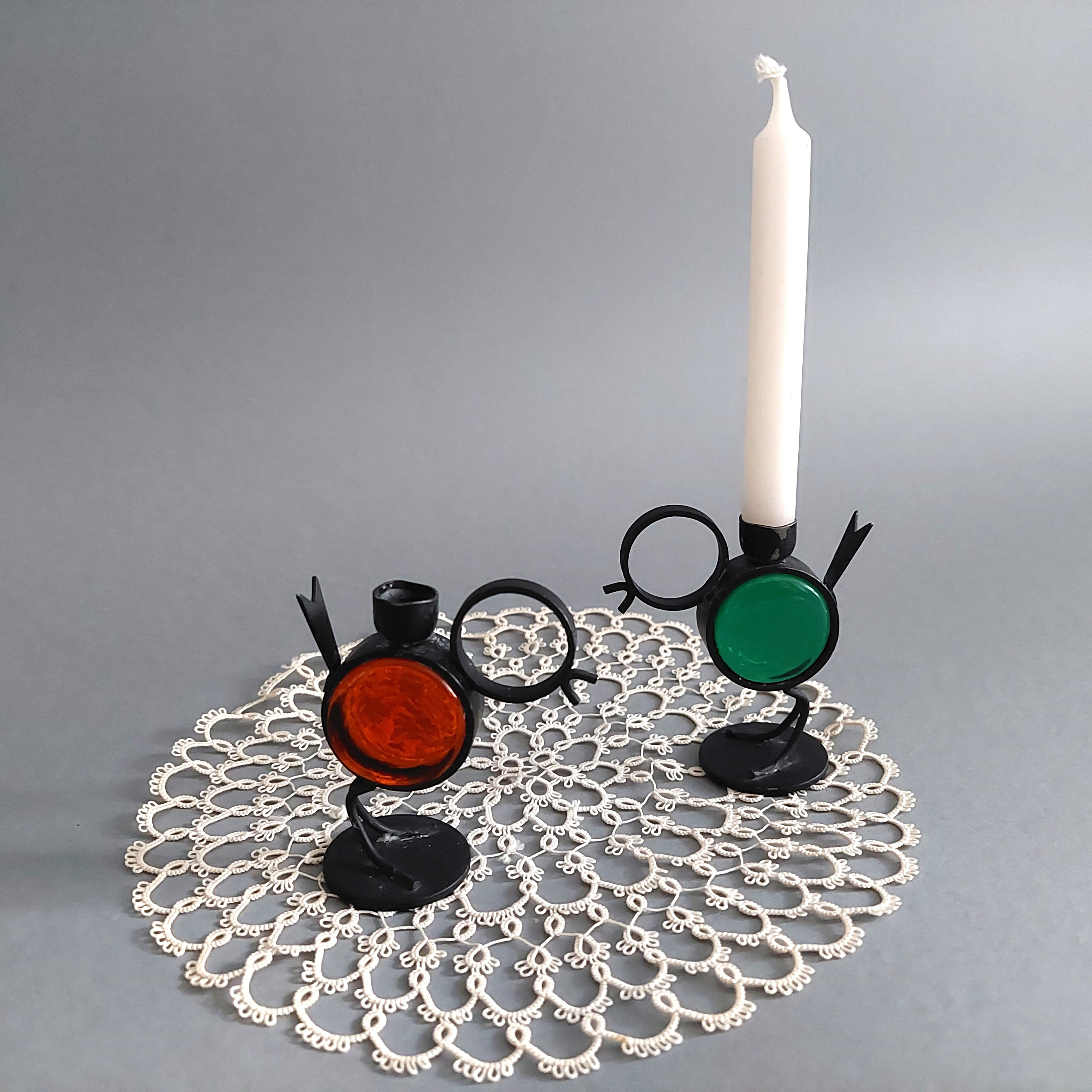 グンナー・アンダーのヴィンテージ金属製鳥/ひよこキャンドルホルダー2