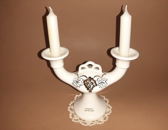 Karl J. Svensson Ceramic Candle Holder: Swedish, Helsingborg