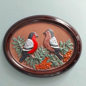Vintage Gabriel Ceramic Bird Wall Plaque - Ingegärd Burmeister Swedish Pottery