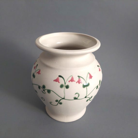 フラワーベース V Gabriel Keramikスウェーデン北欧 ヴィンテージ Vintage Gabriel Sweden Stoneware Vase, With Linnea Smaland Floral