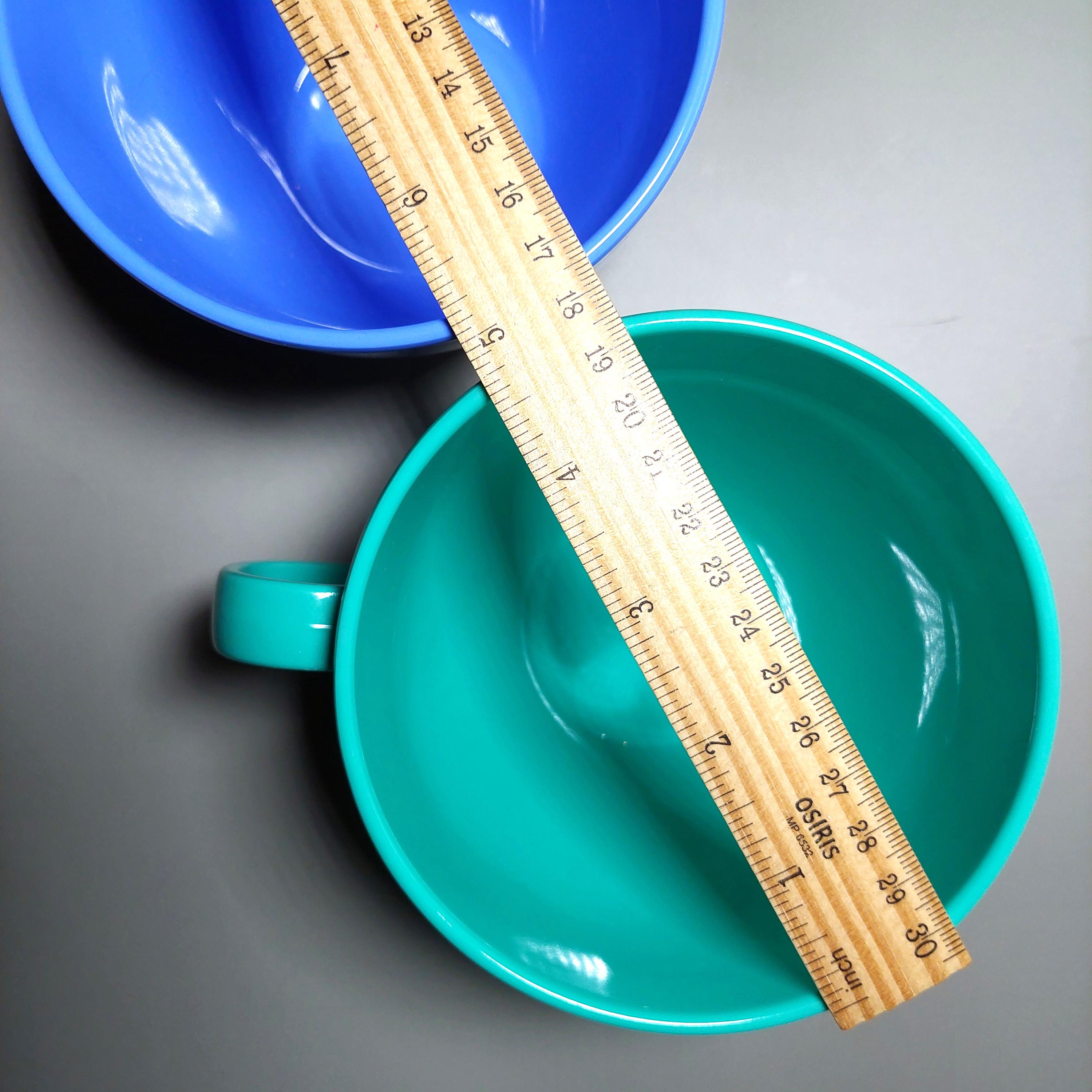 Vintage Blue & Green Plastic Mugs: Set of Two 550ml, Unused - Etsy