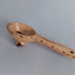 Hand-carved  Wooden Cup Kuksa Style; Wooden Water Mug; Root; Wood Art-object; Wooden Scoop; Small Wooden Cup; W3''(7.5cm) x L6''(15.5cm)