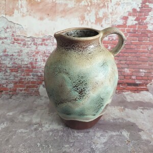 Germany &#39;t Kevertje Ceramic Large Pitcher/Jug; Vintage Pottery Vase/Jug/Jar; Hand-turned Stoneware; Ceramic Large Vase