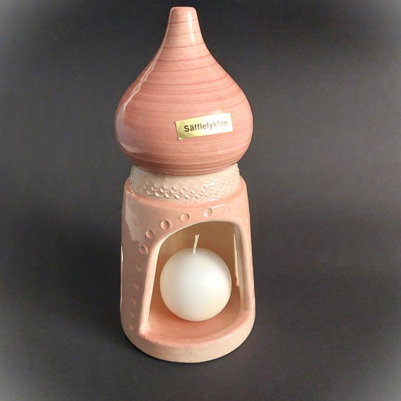Morgan Jansson Latern 'säfflelyktan'; Vintage Pottery Tealight