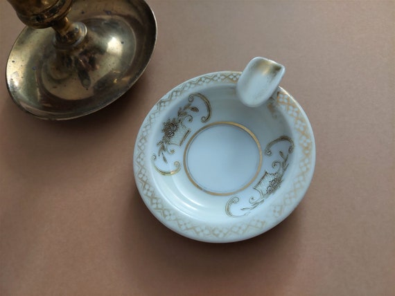 Vintage Noritake Porcelain Ashtray, Golden Ornament (3'') - Etsy