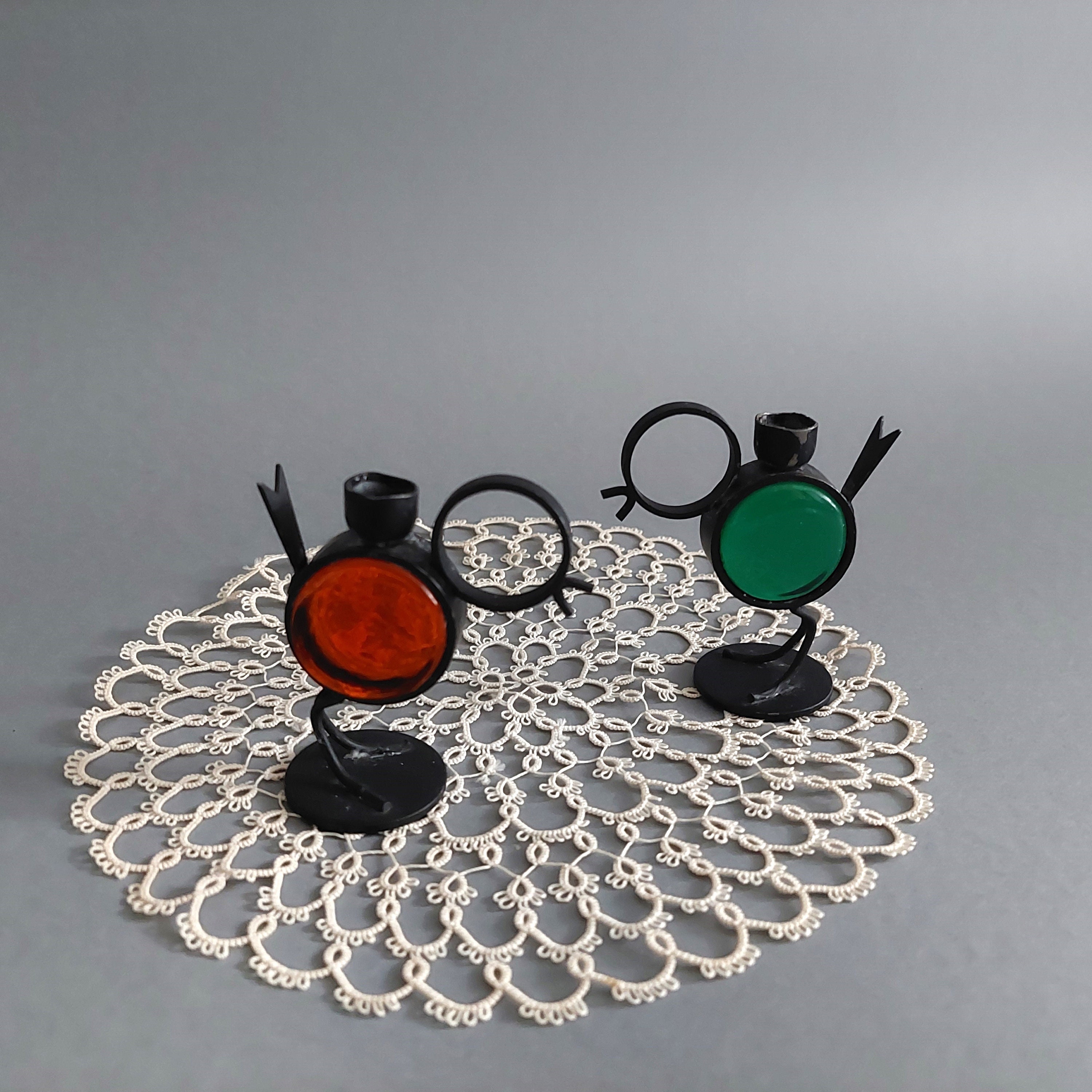 グンナー・アンダーのヴィンテージ金属製鳥/ひよこキャンドルホルダー2