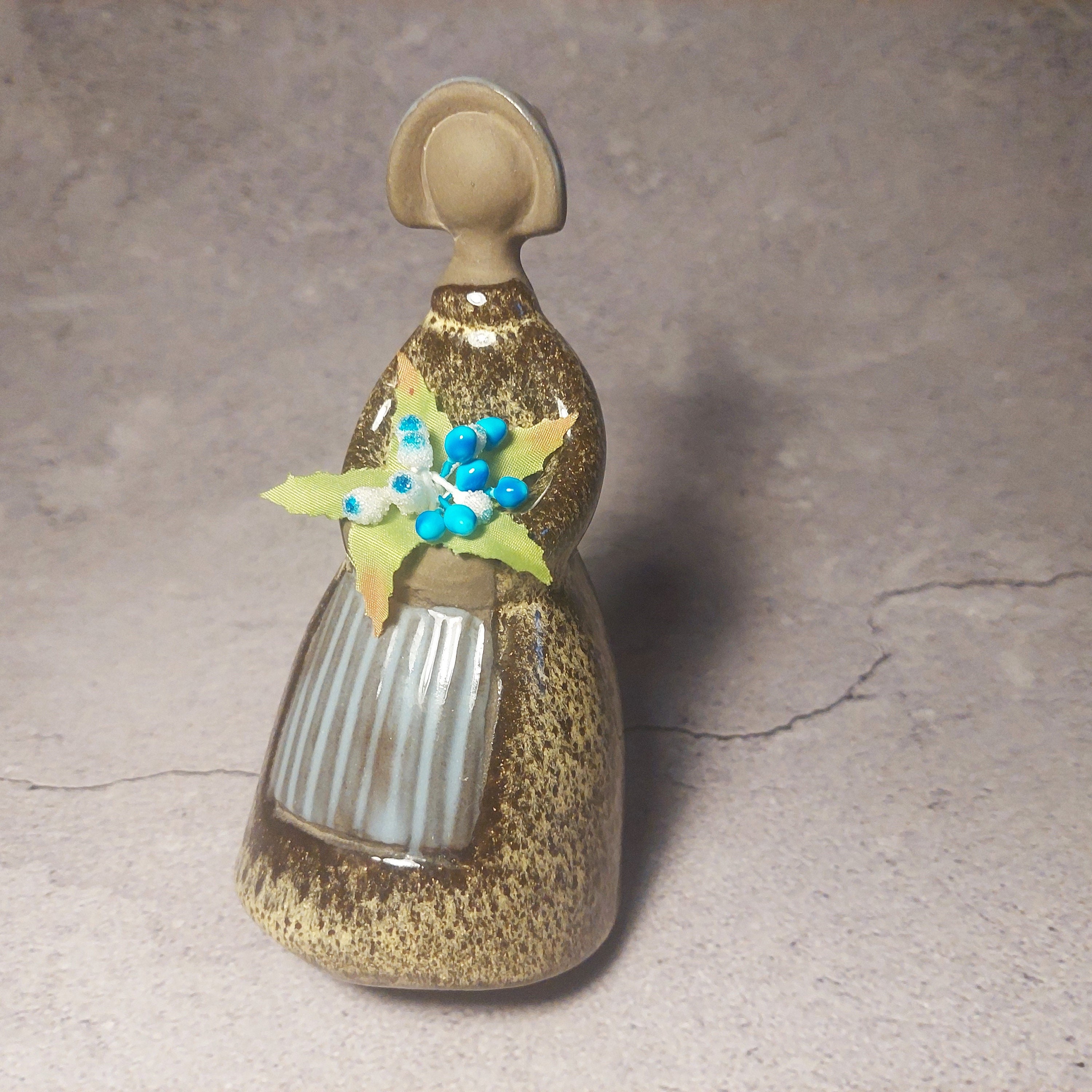Elsi Bourelius Jie Gantofta 陶器製 フラワーガール 置物 花瓶