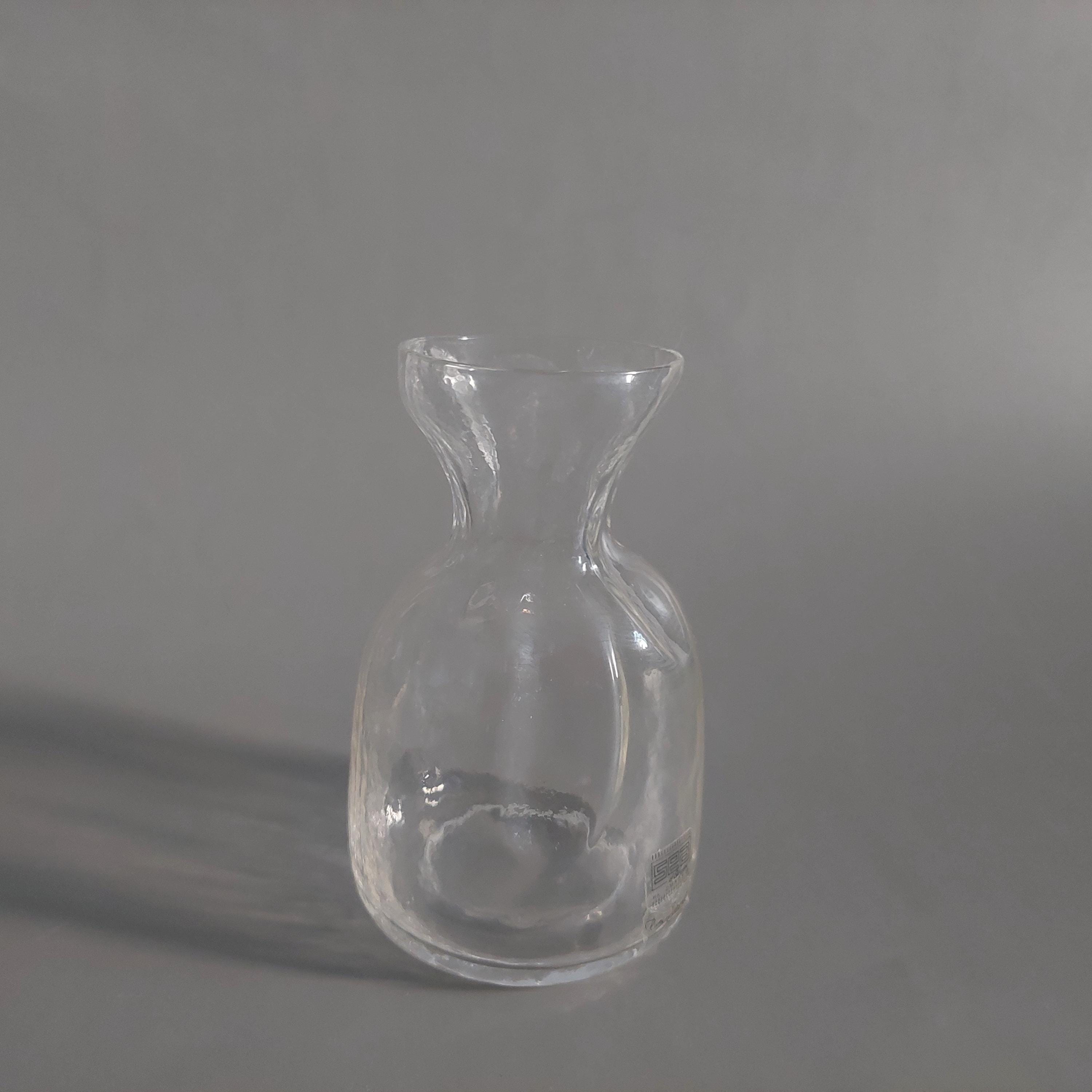 SEA Glasbruk Crystal 'bag' Vase: Rune Strand Design, Swedish Art
