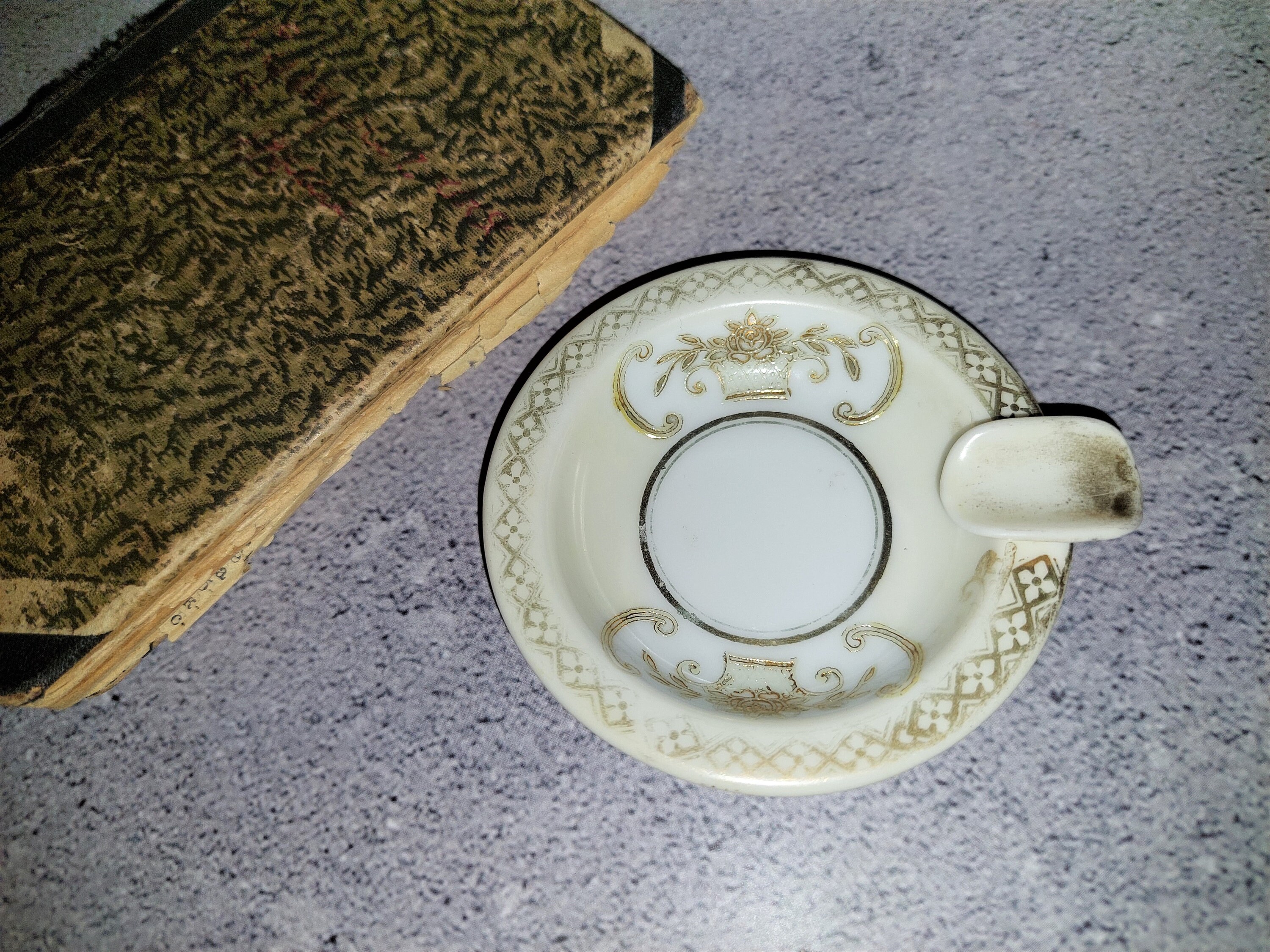 Vintage Noritake Porcelain Ashtray, Golden Ornament (3'') - Etsy