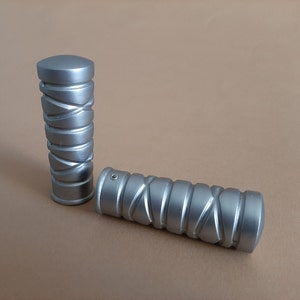 Set of 2 Vintage Silver Color Metal Curtain Rod Ends; Tips for Curtain Rod; Curtain Pole Finials; Curtain Rod  Metal Finials; Home Decor