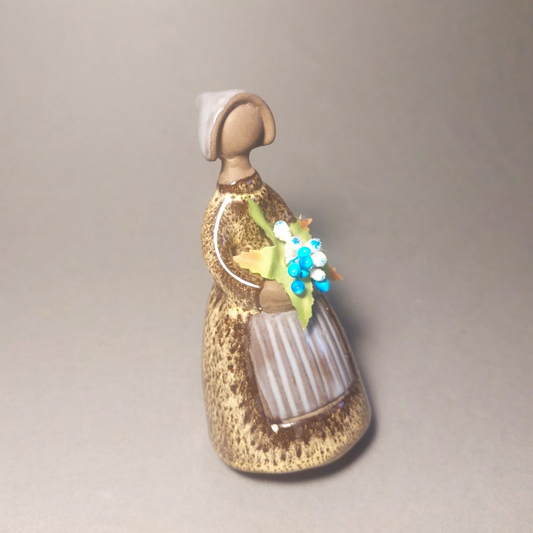 Elsi Bourelius Jie Gantofta 陶器製 フラワーガール 置物 花瓶