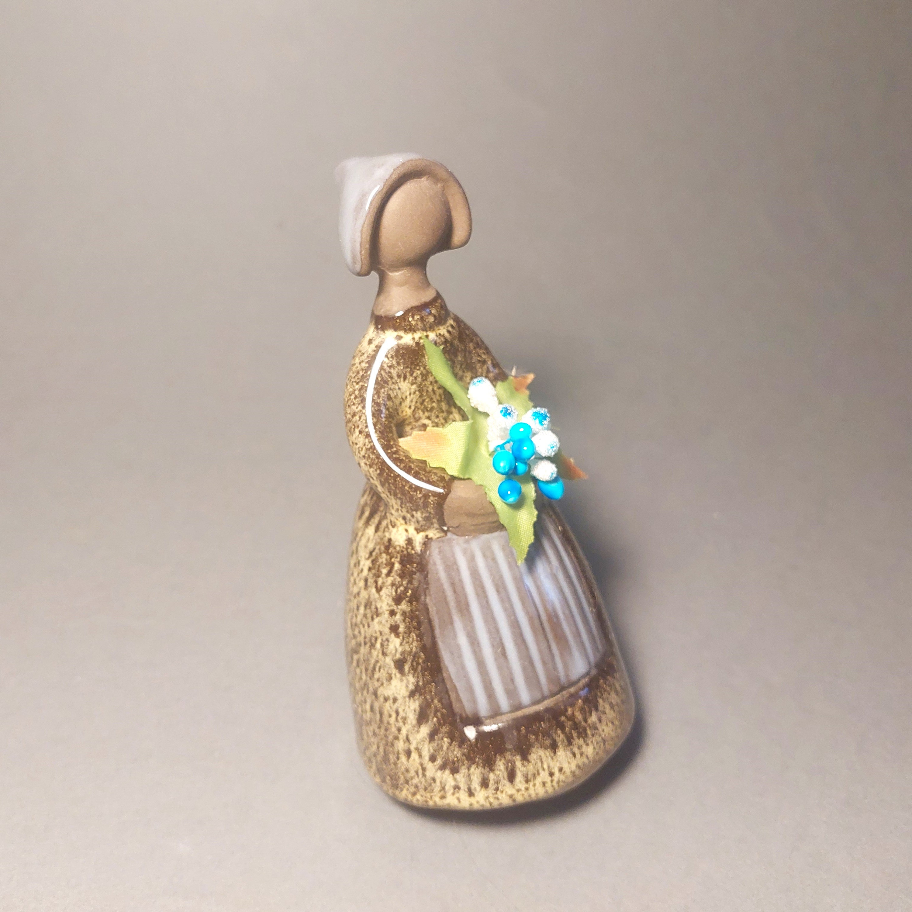Elsi Bourelius Jie Gantofta 陶器製 フラワーガール 置物 花瓶