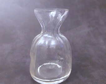SEA Glasbruk Crystal 'bag' Vase: Rune Strand Design, Swedish Art