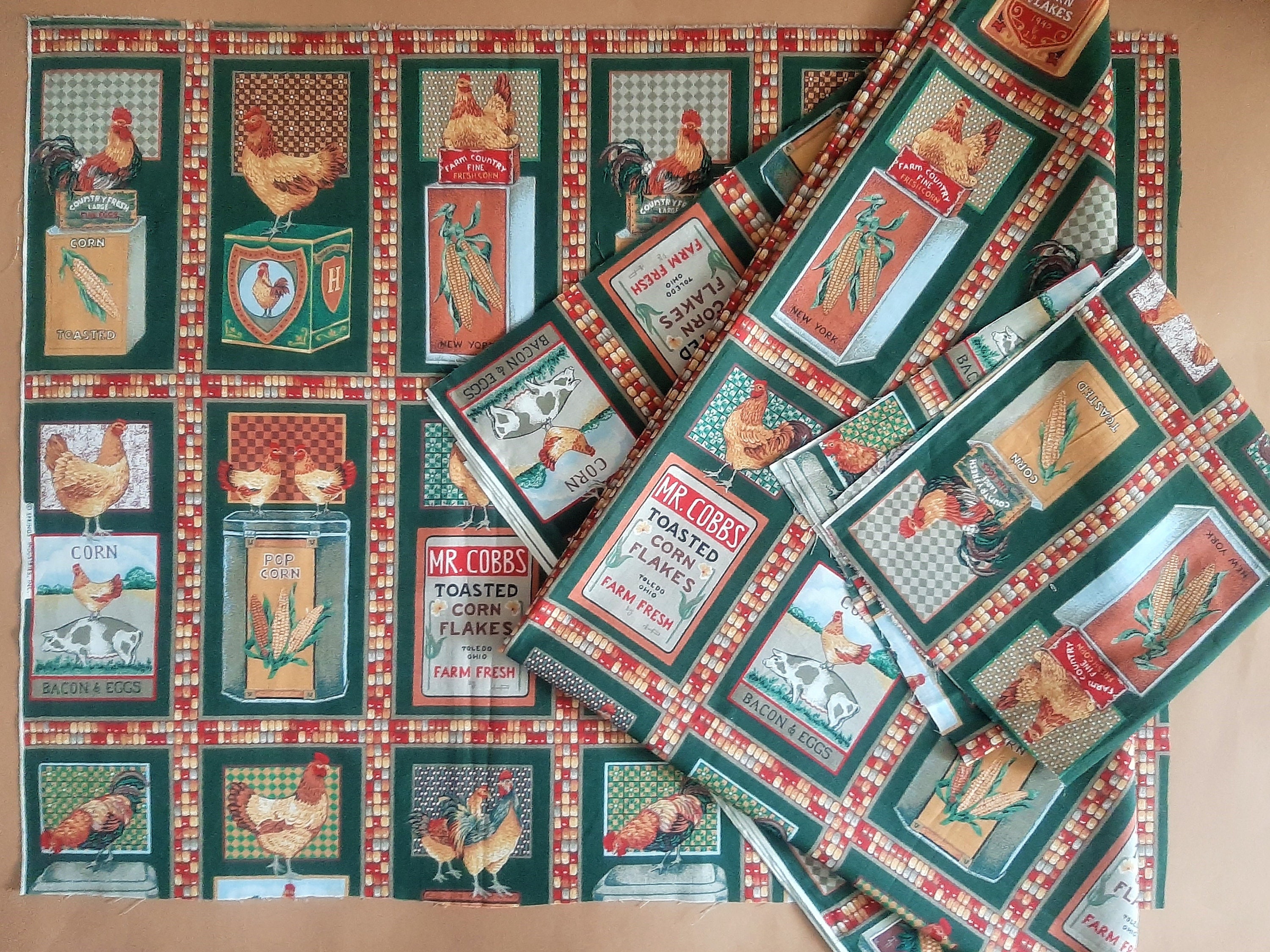 Dekor Stoffreste Set von 3 Stück Baumwollstoff Stoff für | Etsy