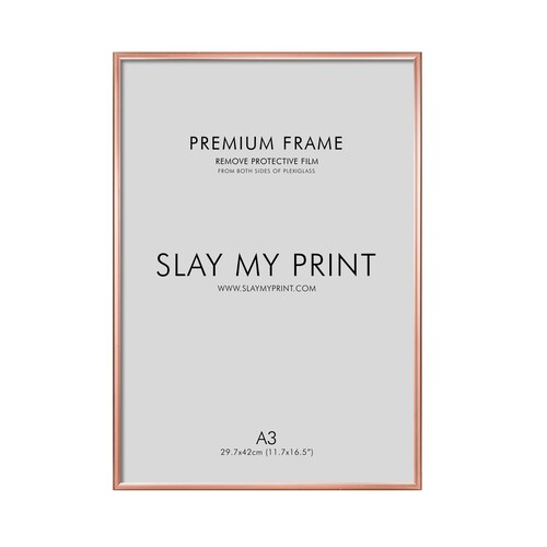 Thin Rose Gold Photo Frame Copper Colour Picture Frames in Etsy