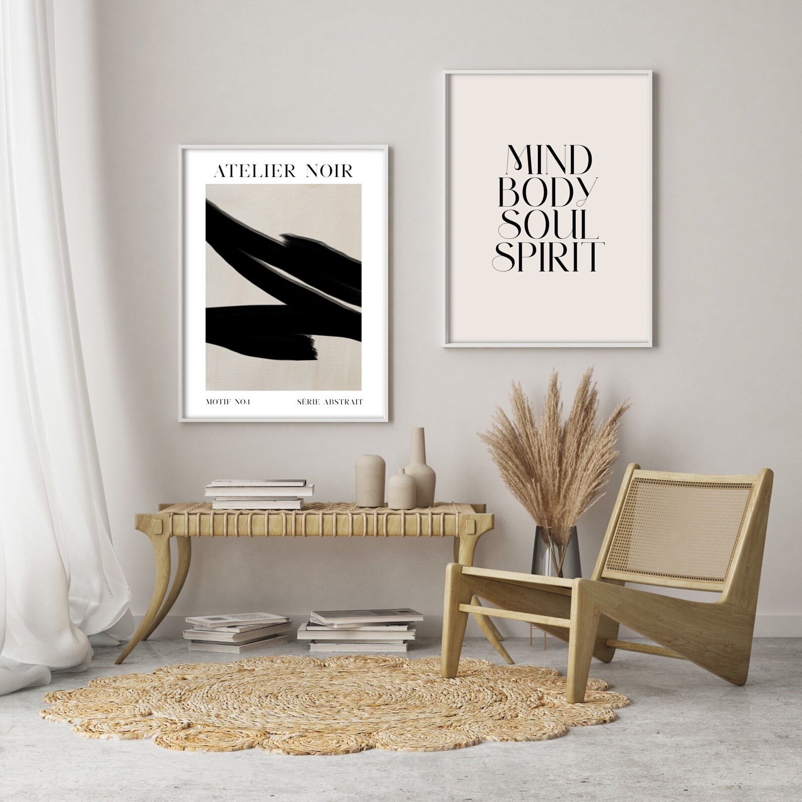 Atelier Noir No.1 Poster Illustration Print Etsy