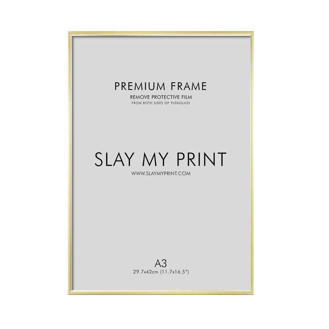 A3 Gold Aluminium Picture Frame Etsy