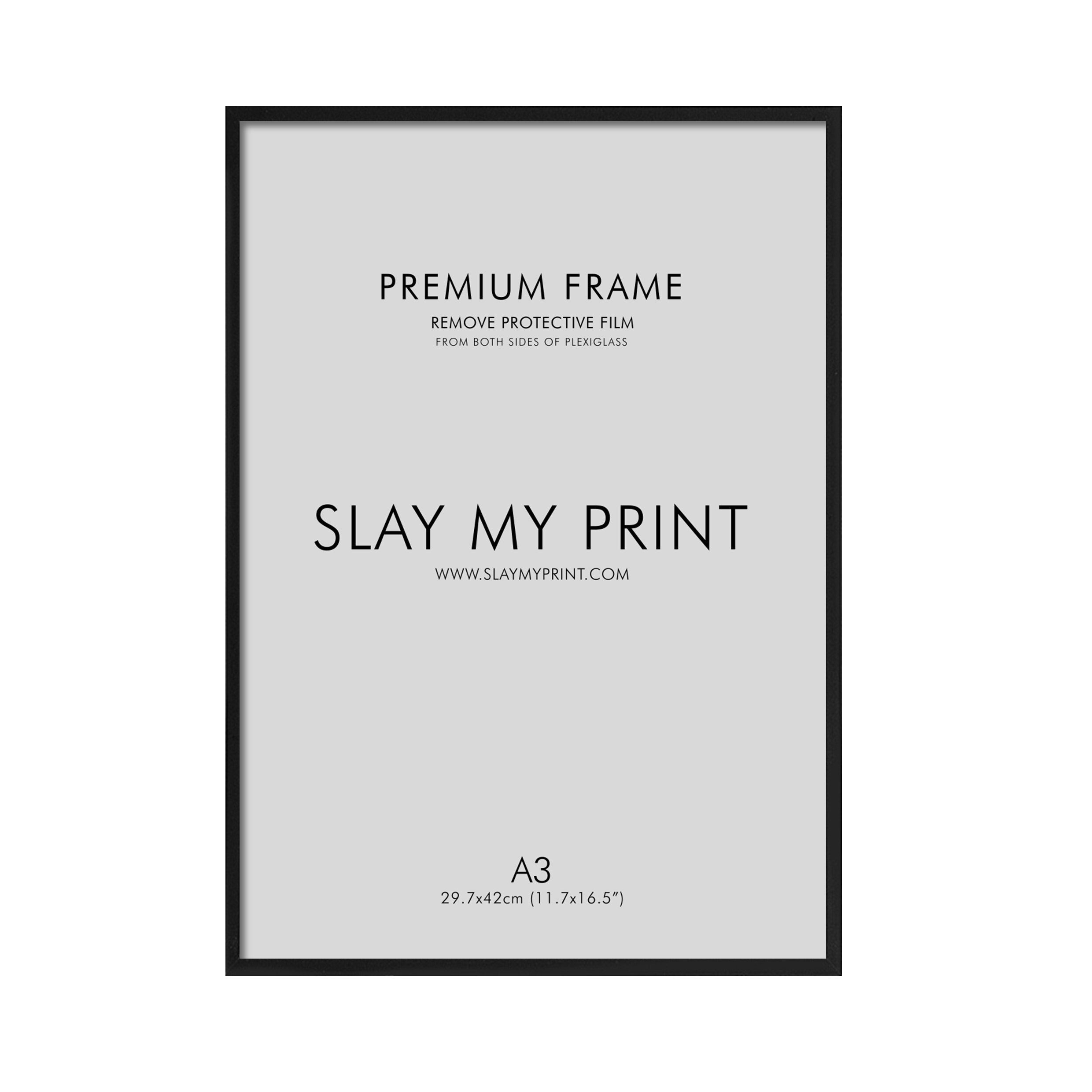 A3 Black Wood Picture Frame Etsy UK