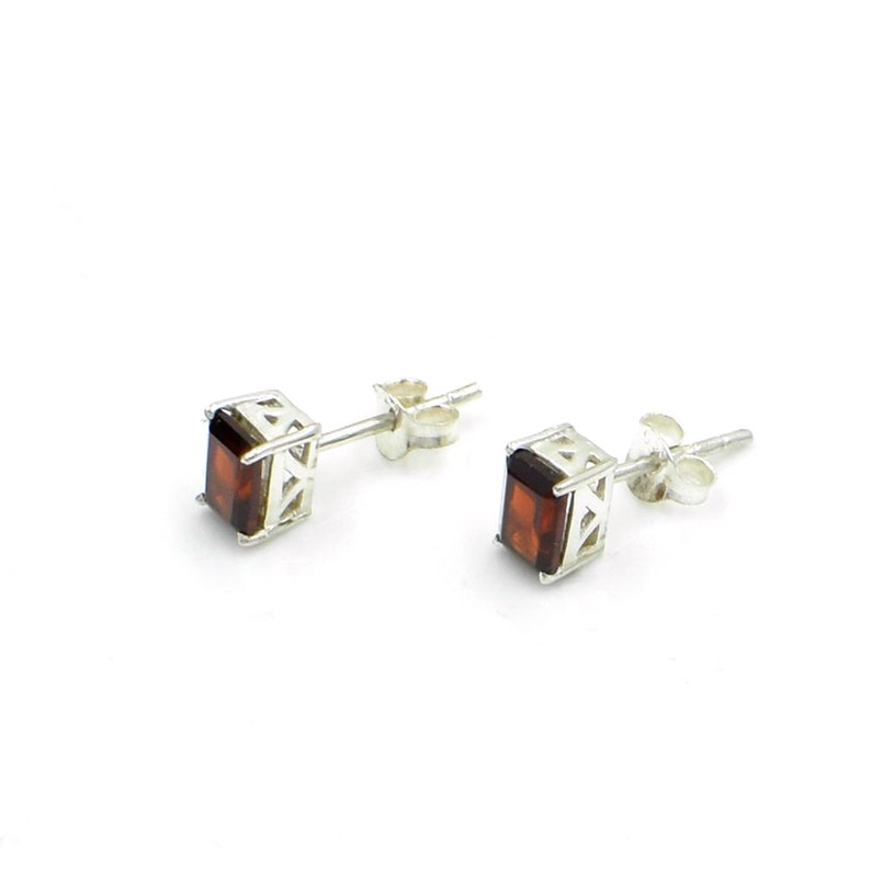 Citrine Cut Stone Stud Prong Setting Stud Wedding Gift 925 Sterling Silver Earring Small Stud Post Earring Yellow Citrine Stud Earring