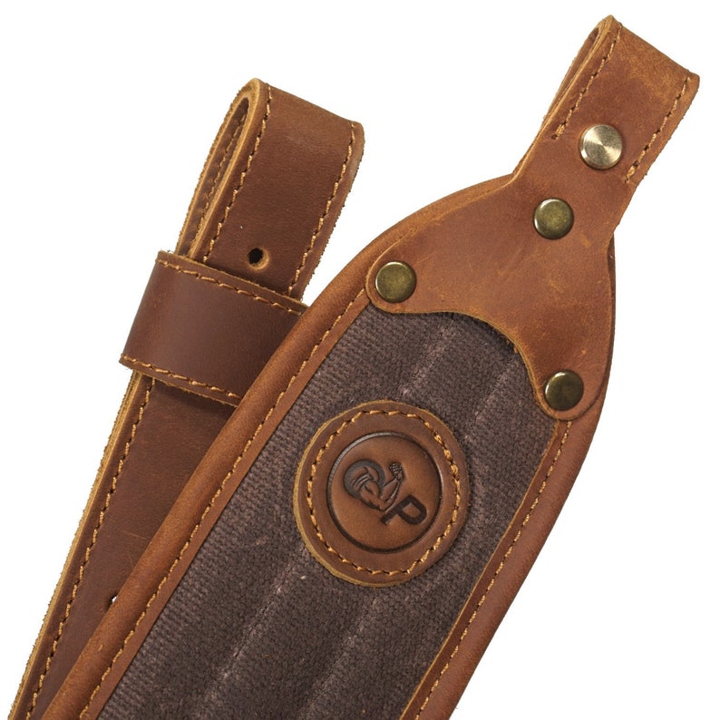 Leather Rifle Sling Canvas Shotgun Sling Gun shoulder Straps | Etsy