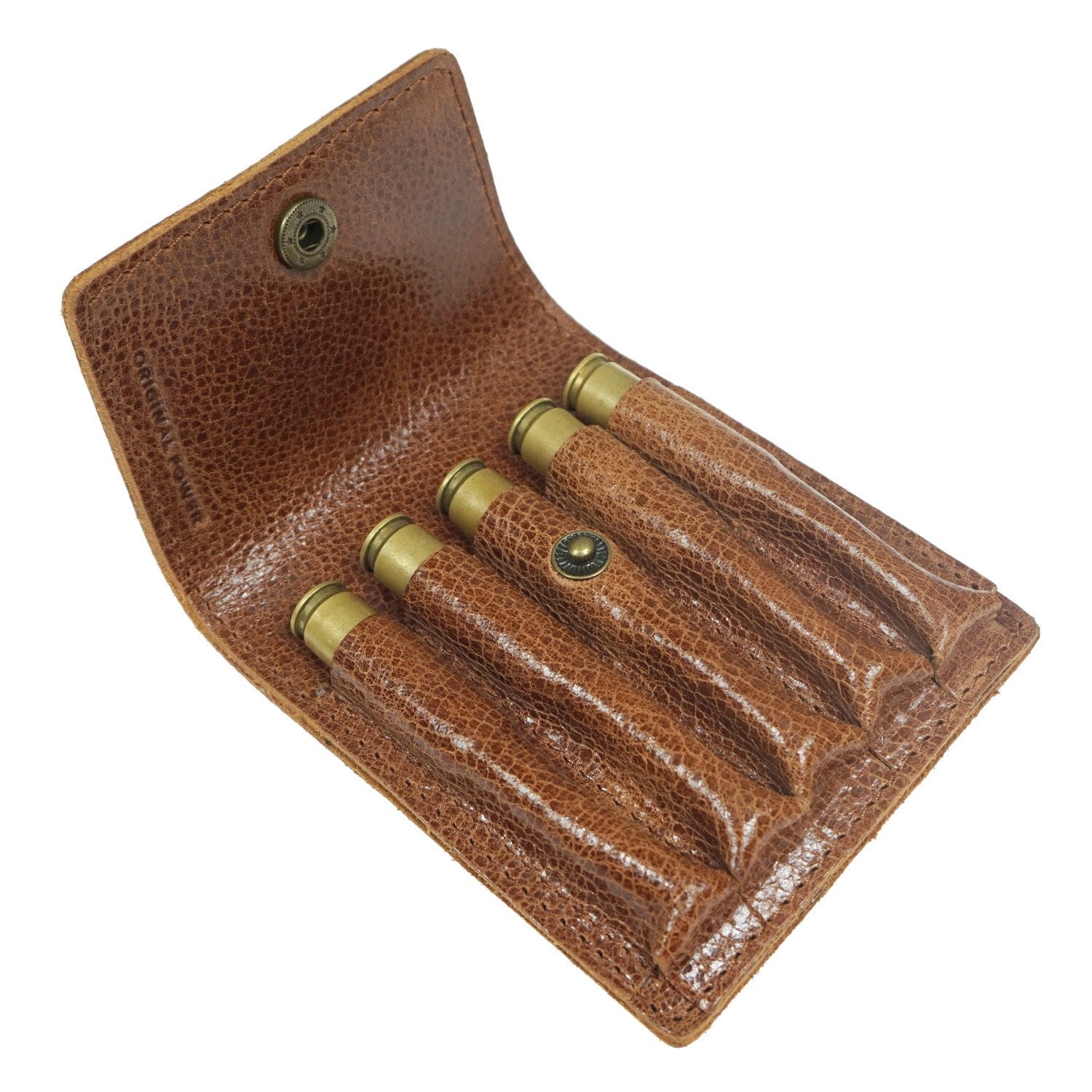 Handmade Leather Ammo Pouch Wallet Heavy Stitching 5 Round Etsy
