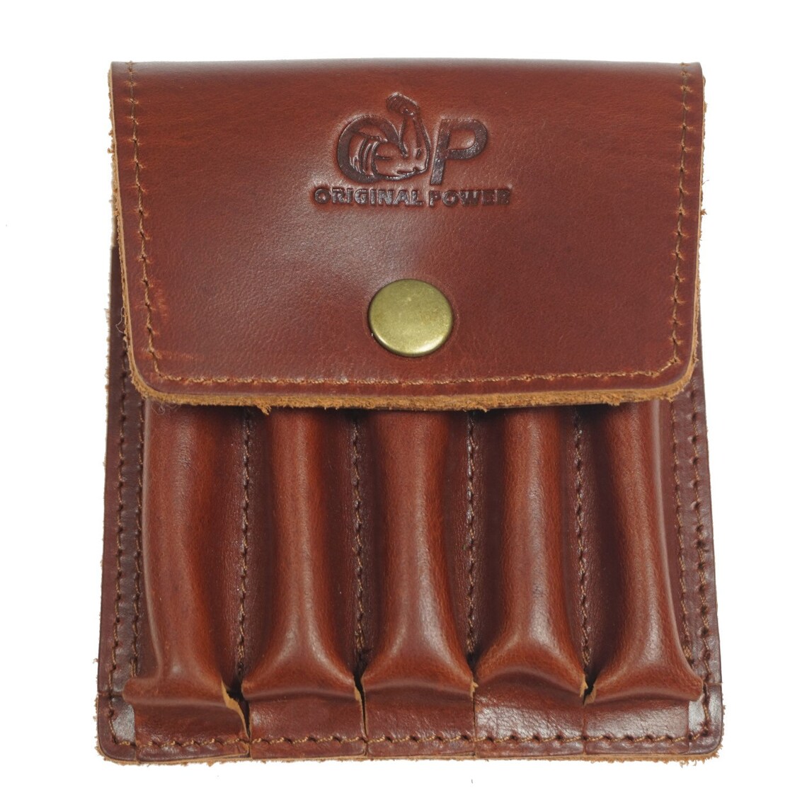 Handmade Leather Ammo Pouch Wallet Heavy Stitching 5 Round Etsy