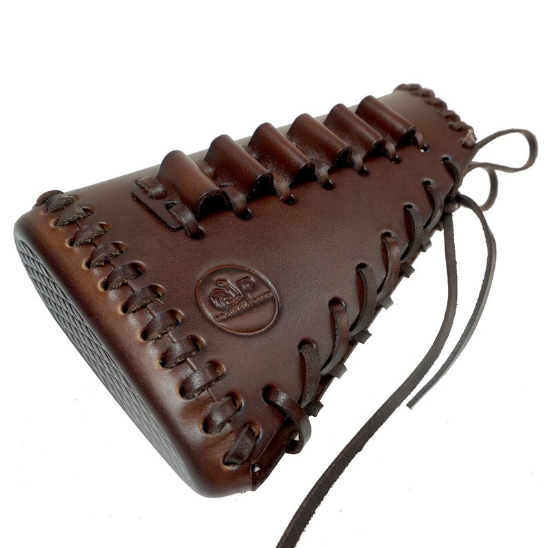 Hand stitch Leather Rifle Buttstock Ammo Holder for .4570 308 Etsy