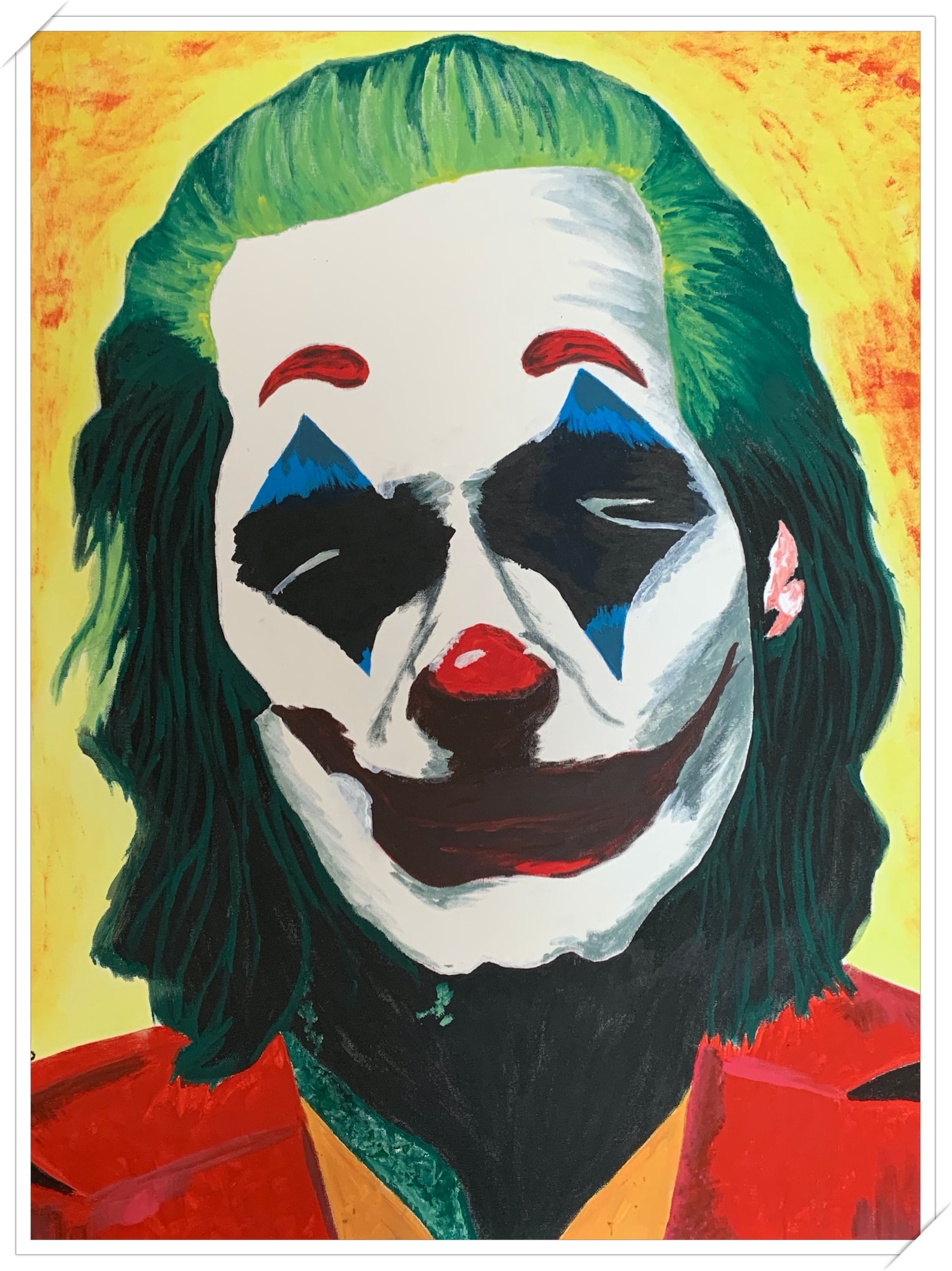 Acrylic painting of The Joker Etsy