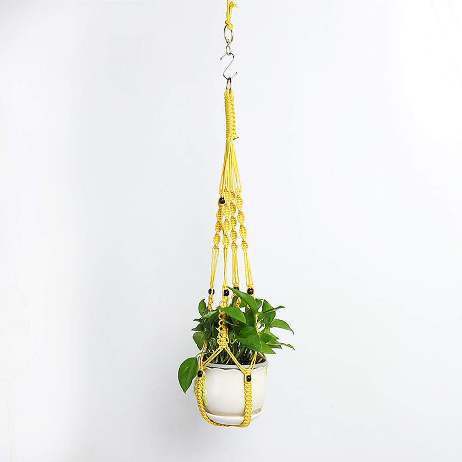 Fern hanging Basket Nylon Rope Macrame Plant Hanger Indoor Etsy