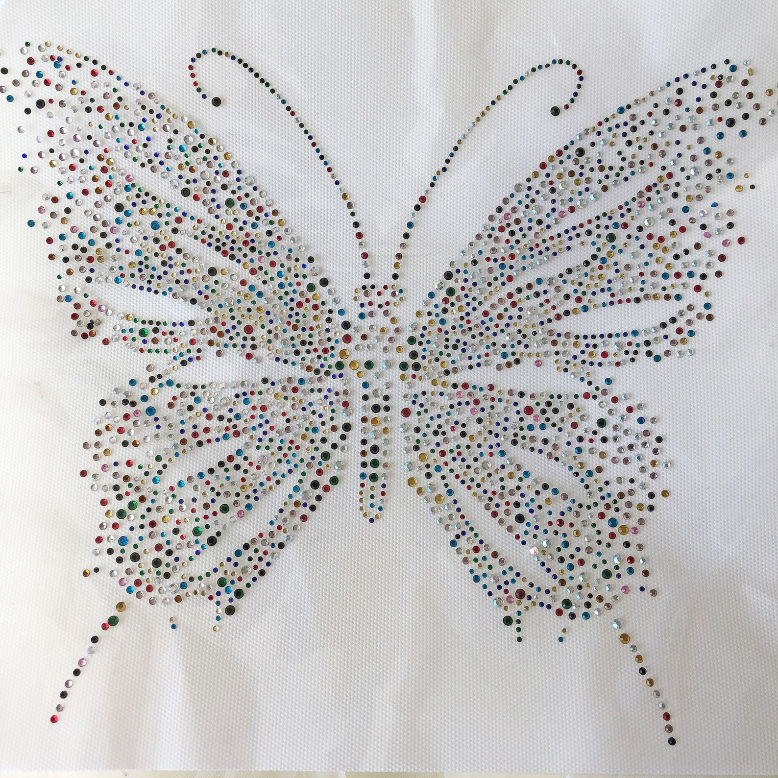 Butterflies Iron on Transfer Rhinestone Butterfly Hot Fix Etsy