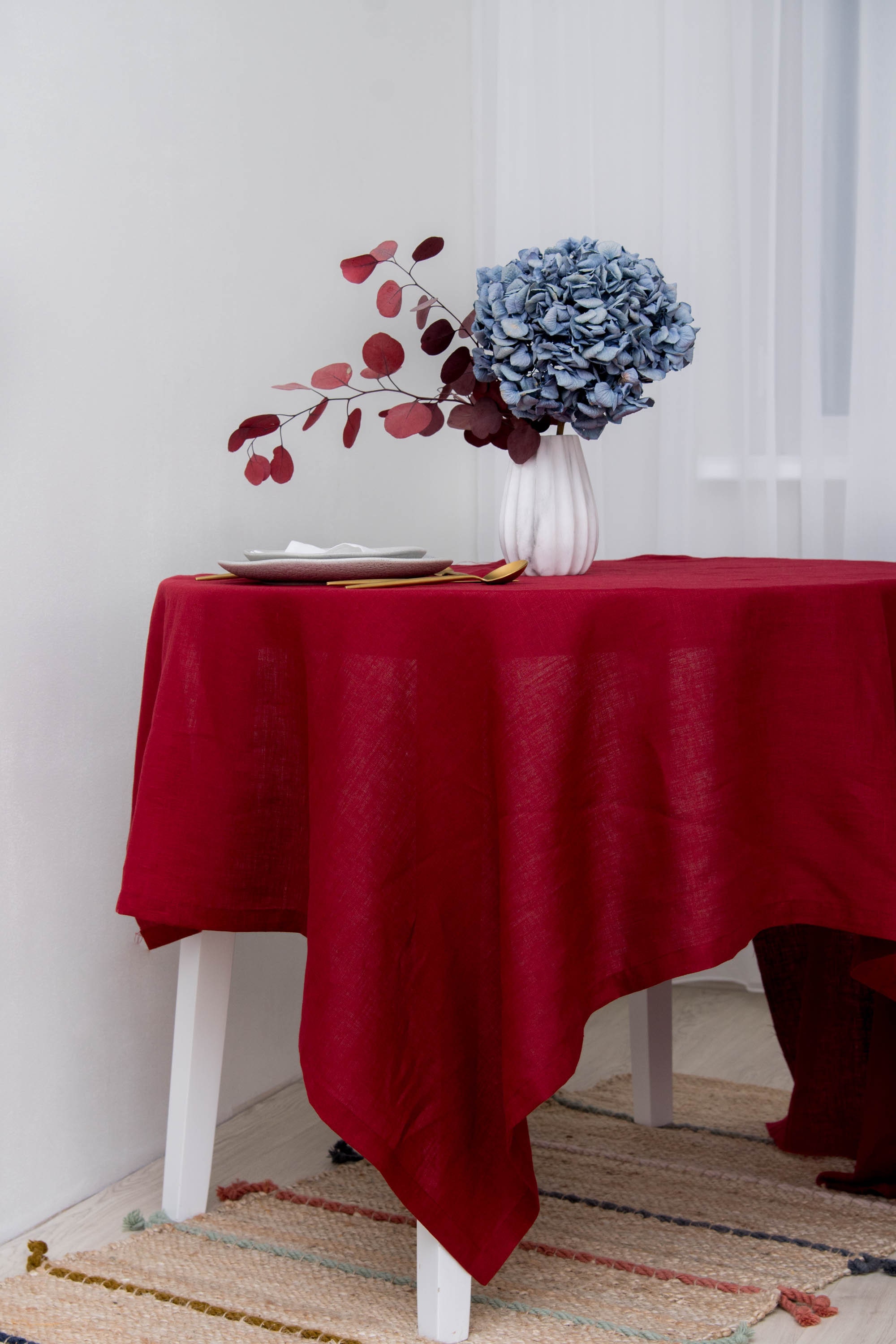 Linen tablecloth Custom linen tablecloth Table linens Square linen
